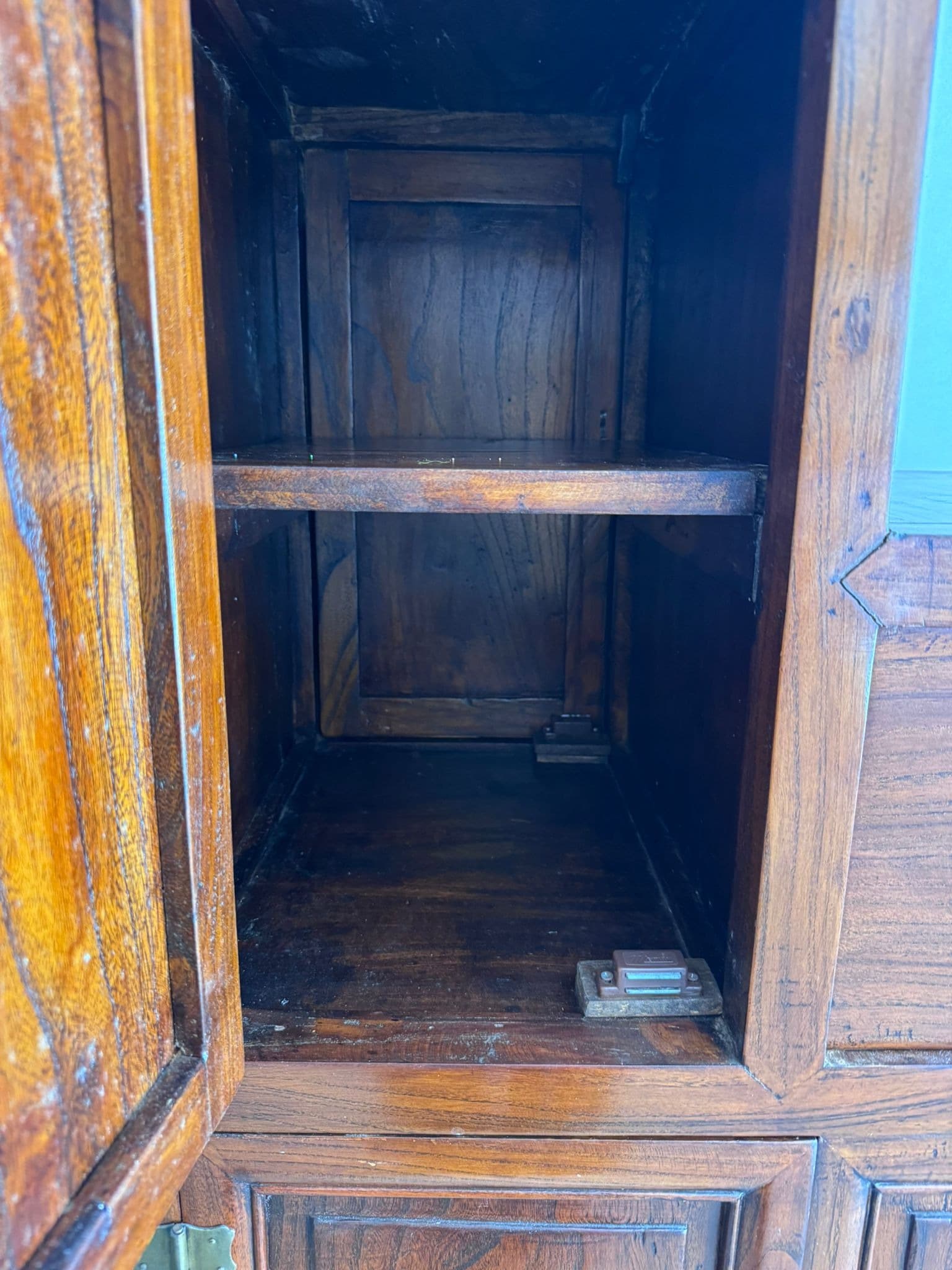 Antique Chinese Tansu Step Chest Cabinet Solid Rosewood Brown — photo 4 of 6