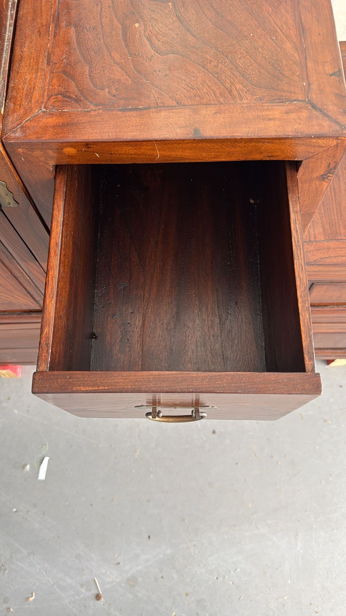 Antique Chinese Tansu Step Chest Cabinet Solid Rosewood Brown — photo 6 of 6