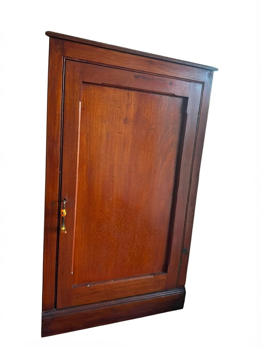 Antique Victorian Mahogany Corner Cabinet Wall Mountable Display Cupboard — photo 1 of 5