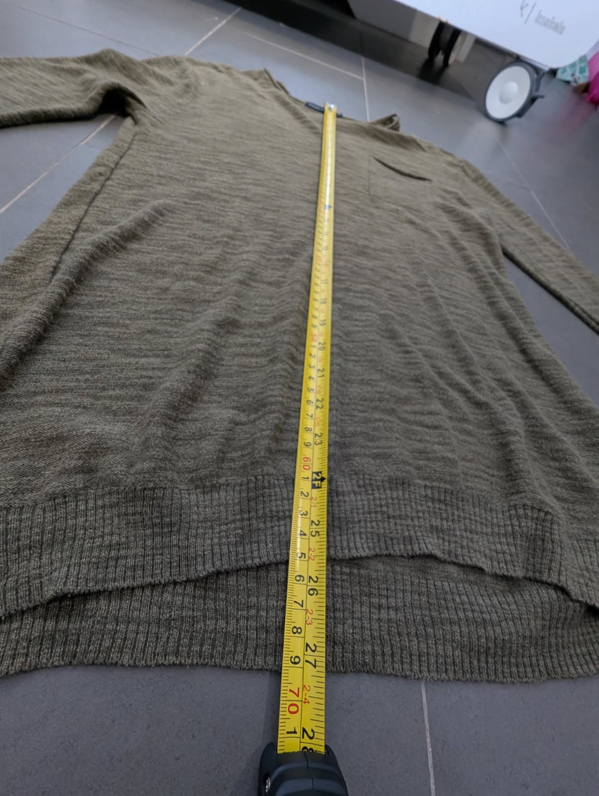 Antony Morato Men's Long Sleeve Crew Neck Pocket Sweater - Olive Green Size S — photo 2 of 9