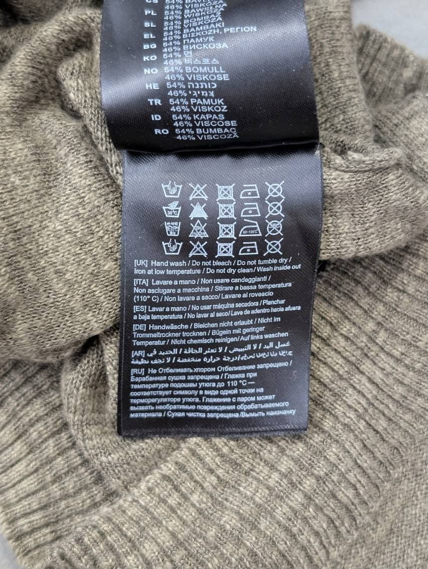 Antony Morato Men's Long Sleeve Crew Neck Pocket Sweater - Olive Green Size S — photo 9 of 9