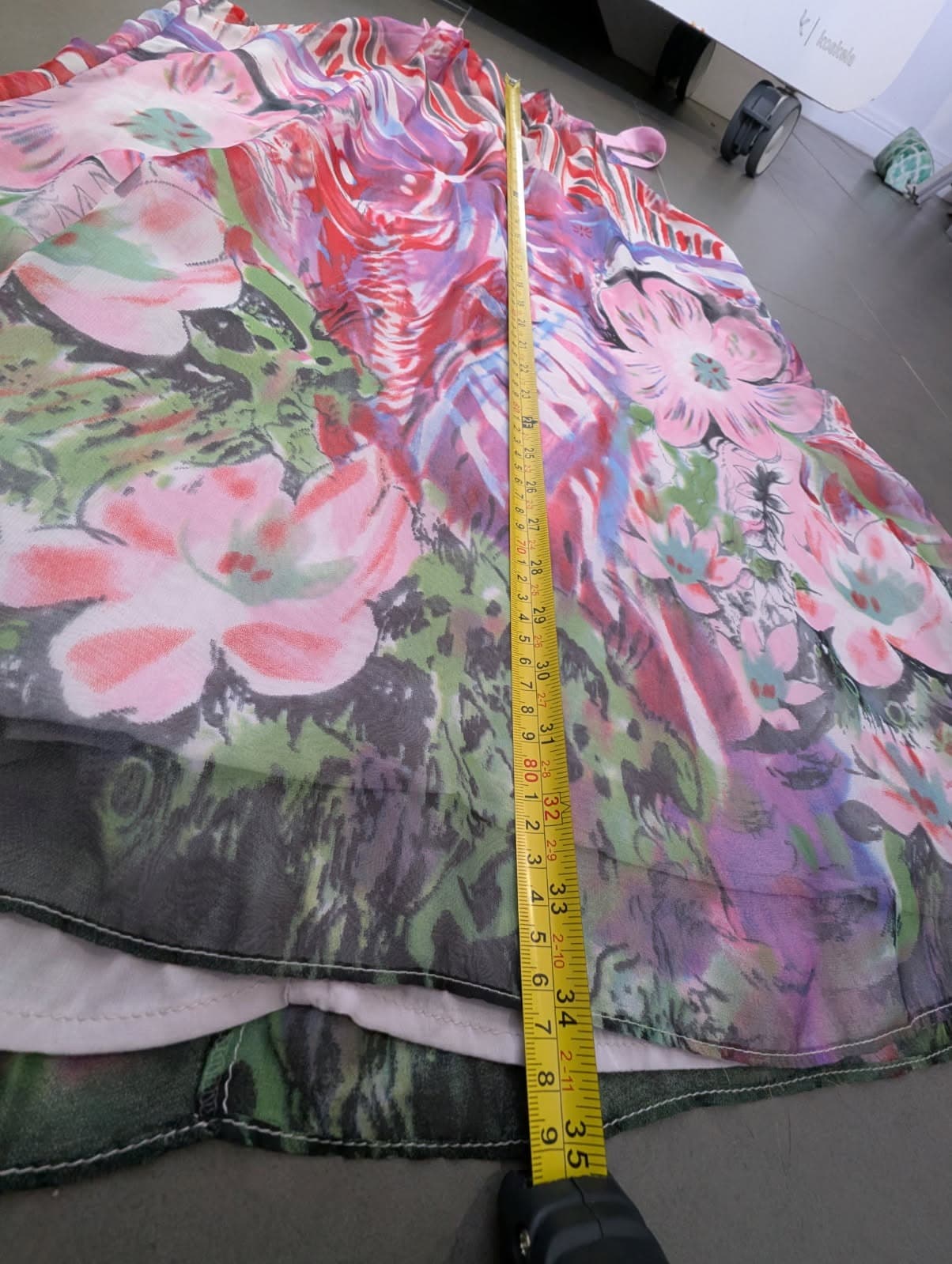 Arabella Couture Floral Chiffon Slip Dress - Pink Multi One Size — photo 2 of 8
