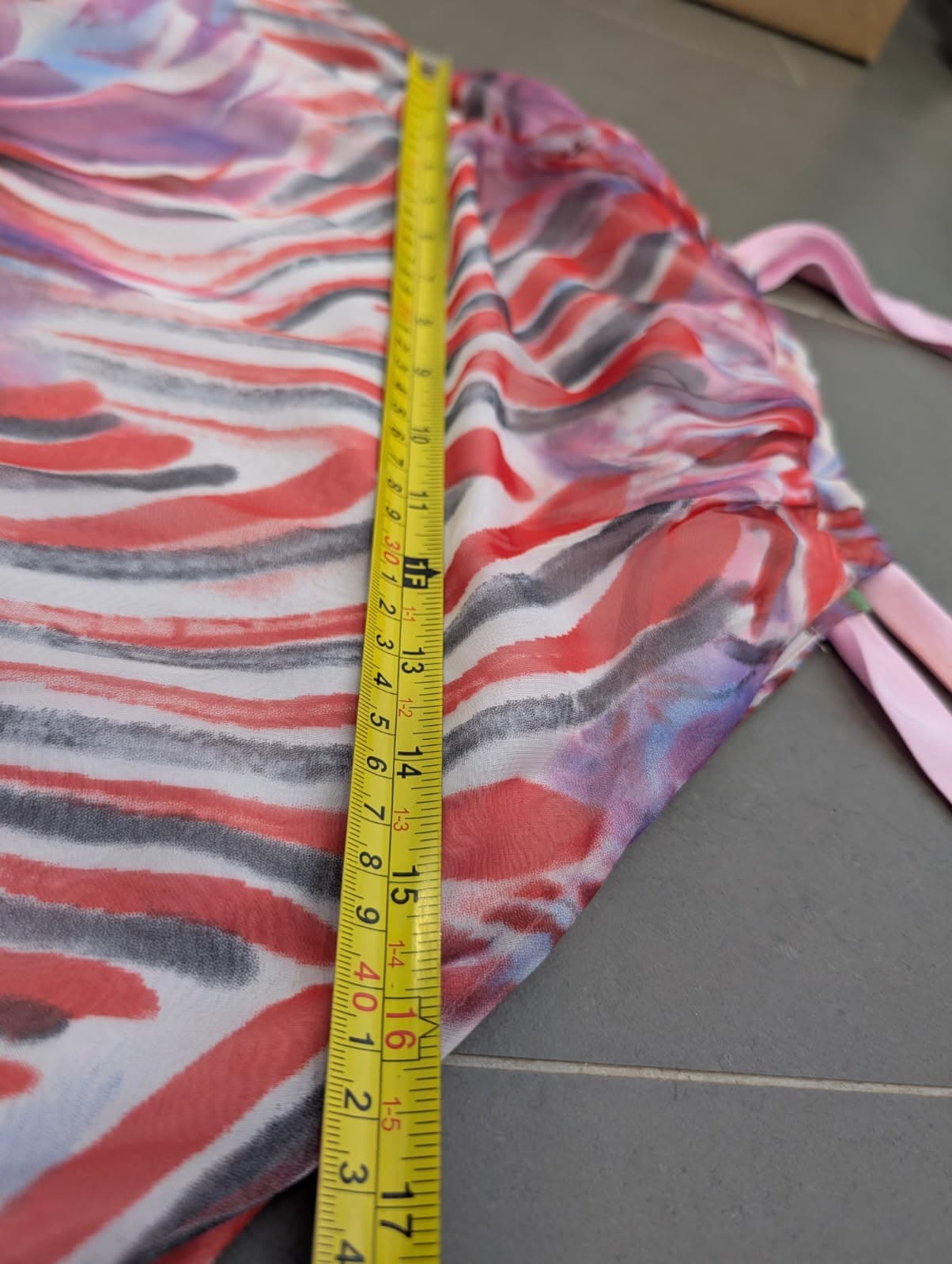 Arabella Couture Floral Chiffon Slip Dress - Pink Multi One Size — photo 5 of 8