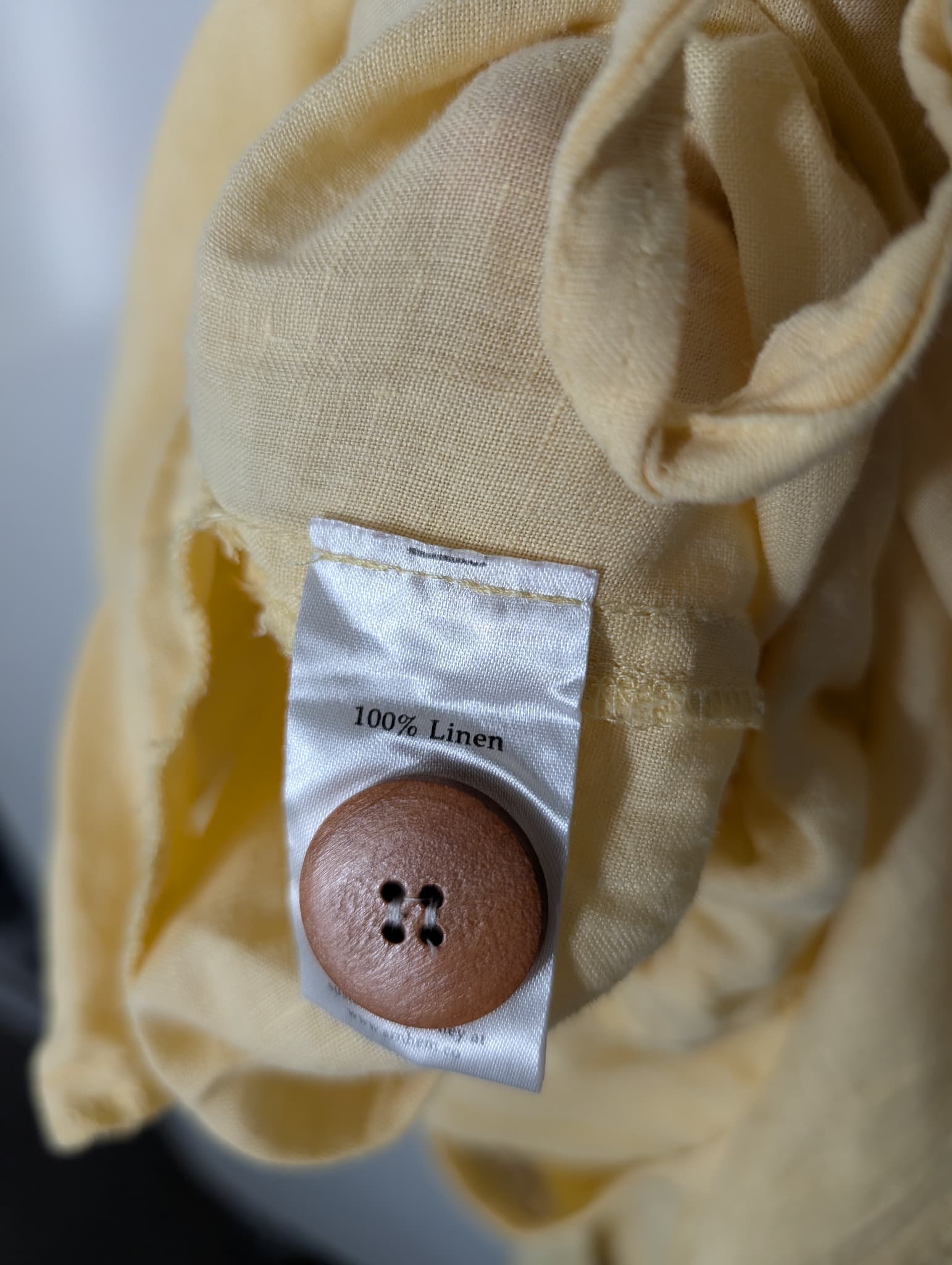 Arnhem Linen Button-Front Jumpsuit Yellow Size 8 — photo 7 of 8