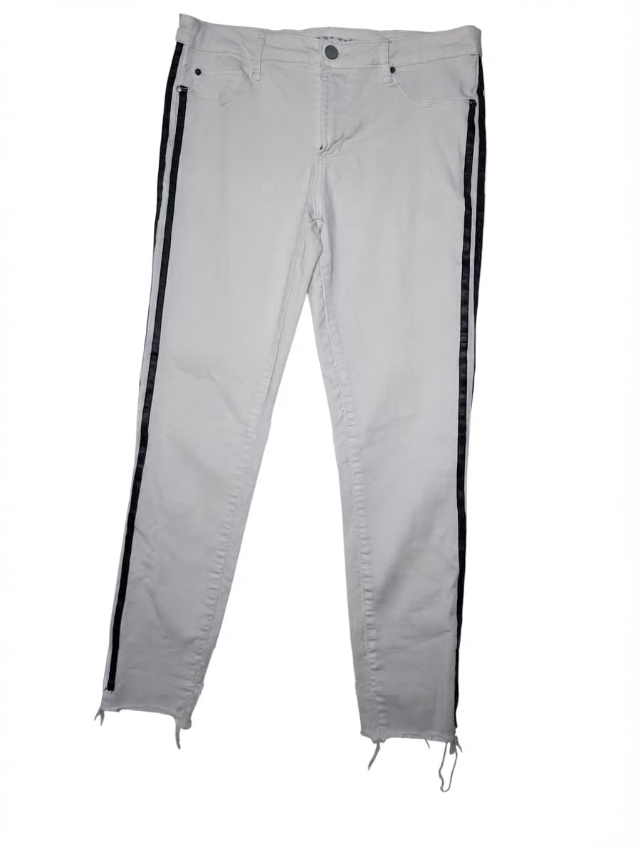 Articles of Society Skinny Jeans White with Black Side Stripe Size 31 — photo 1 of 11