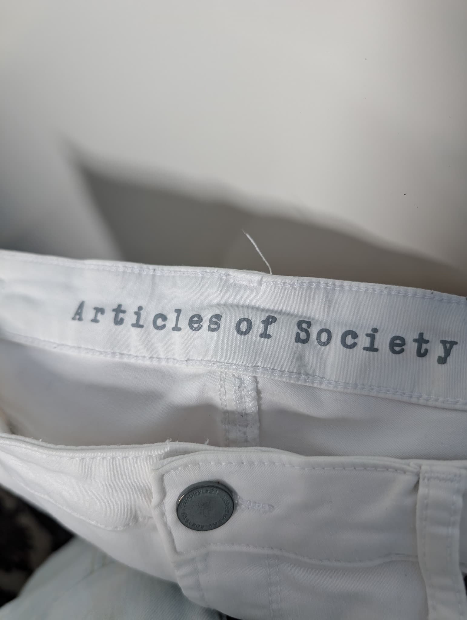 Articles of Society Skinny Jeans White with Black Side Stripe Size 31 — photo 7 of 11