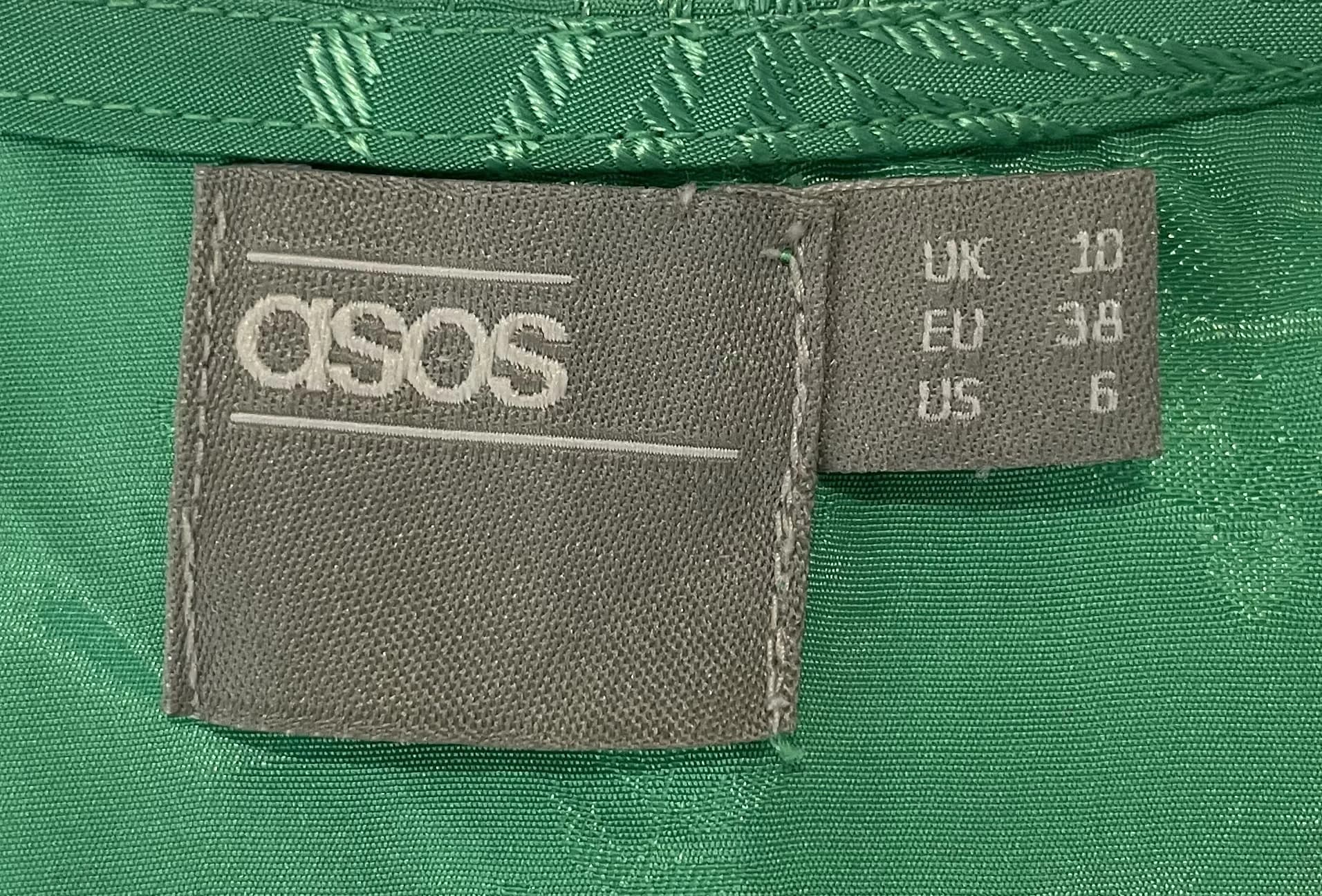 ASOS Green Tropical Print Open Front Kimono Cardigan Size US 6 — photo 2 of 7