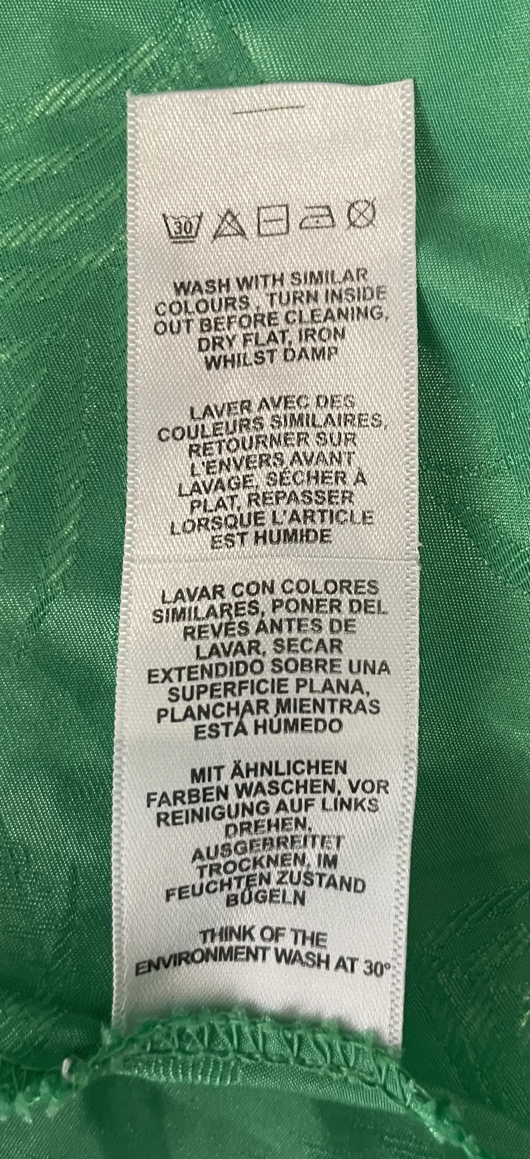 ASOS Green Tropical Print Open Front Kimono Cardigan Size US 6 — photo 5 of 7