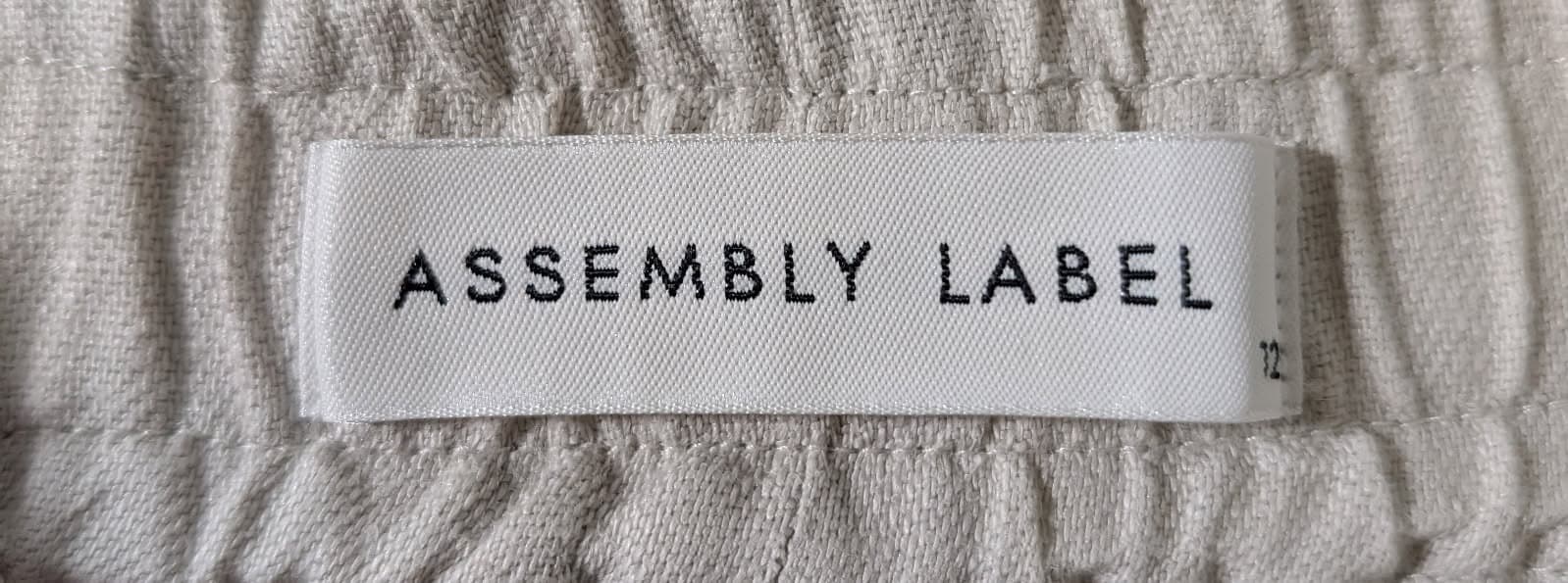 Assembly Label 100% Linen Drawstring Shorts - Beige Women's Size 12 — photo 3 of 6