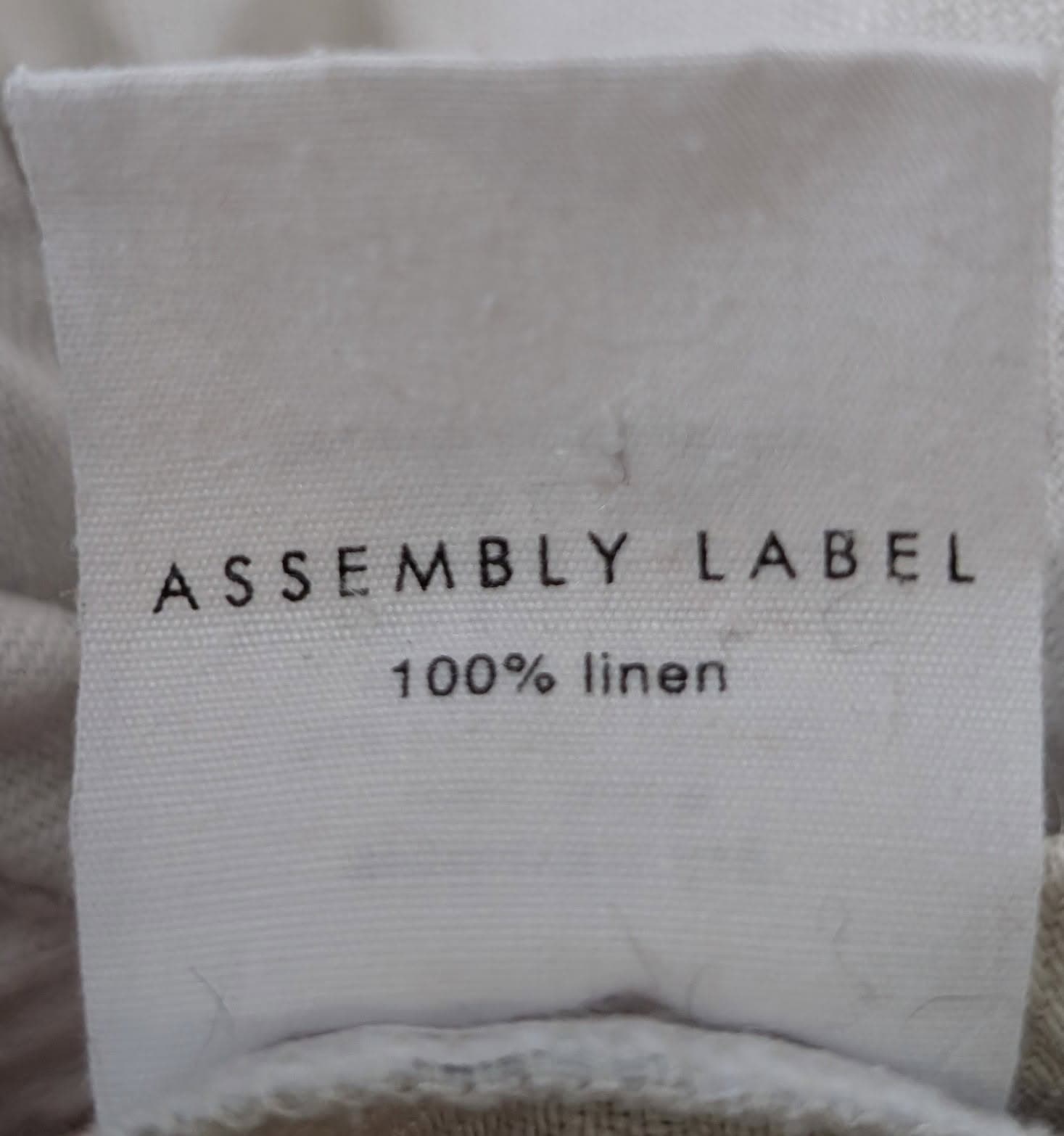 Assembly Label 100% Linen Drawstring Shorts - Beige Women's Size 12 — photo 5 of 6