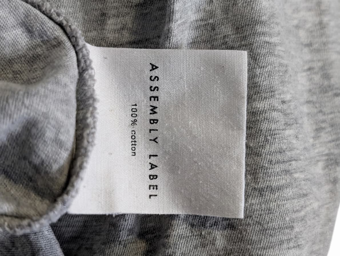 Assembly Label Cotton T-Shirt Dress Grey Women's Size 8 — photo 2 of 4