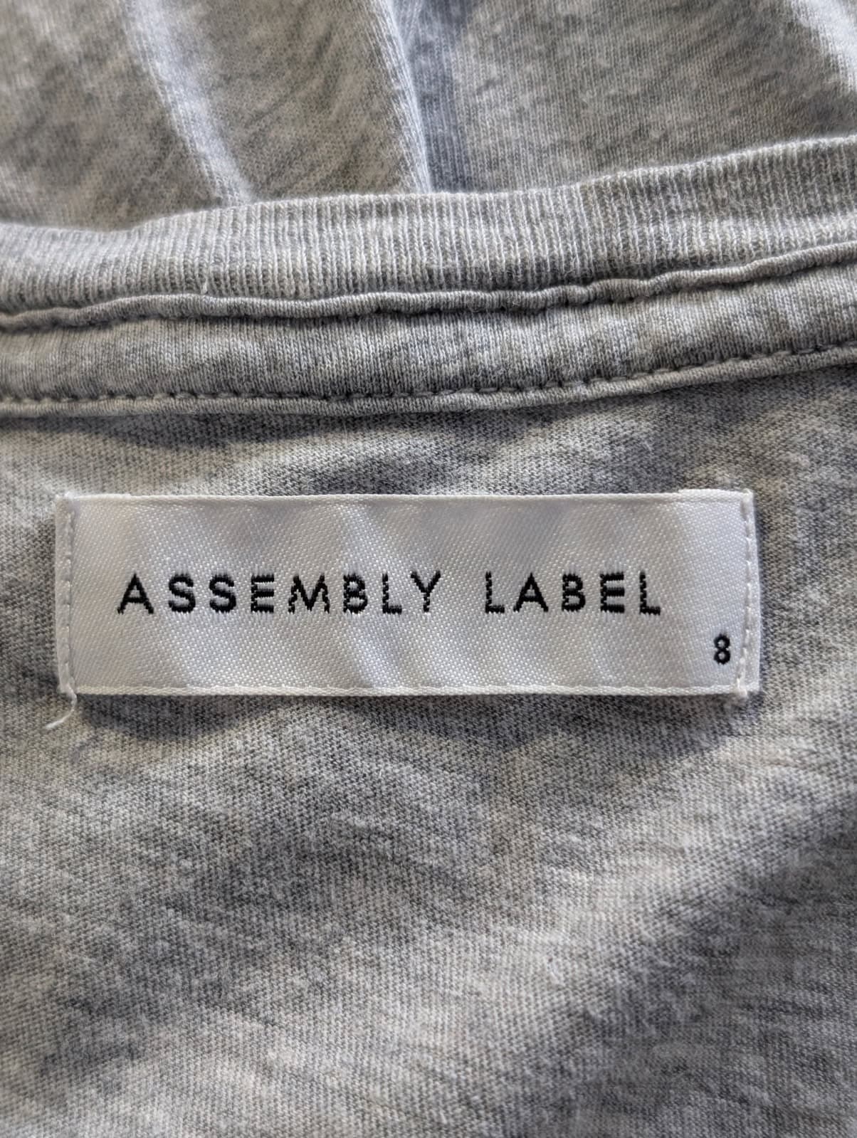 Assembly Label Cotton T-Shirt Dress Grey Women's Size 8 — photo 3 of 4