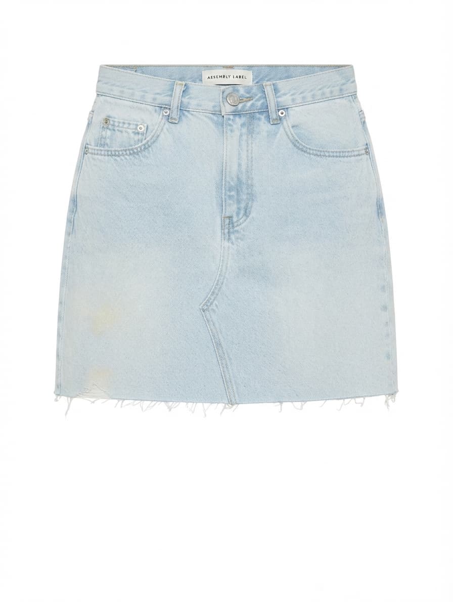 Assembly Label Denim Mini Skirt Light Wash — photo 1 of 3
