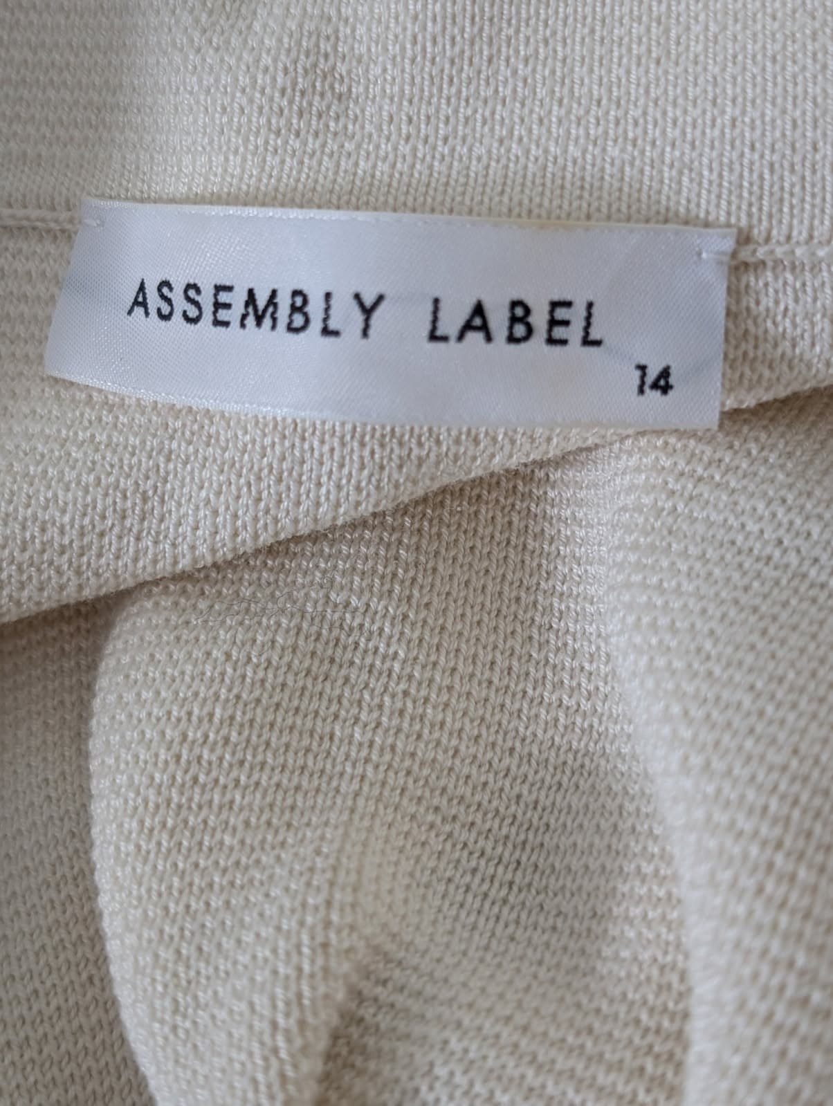 Assembly Label Striped Boat Neck Sweater - Cream & Navy Cotton — photo 6 of 8