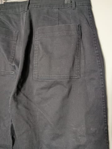 Assembly Label Wide-Leg Cropped Trousers Black Women's Size 12 — photo 2 of 6