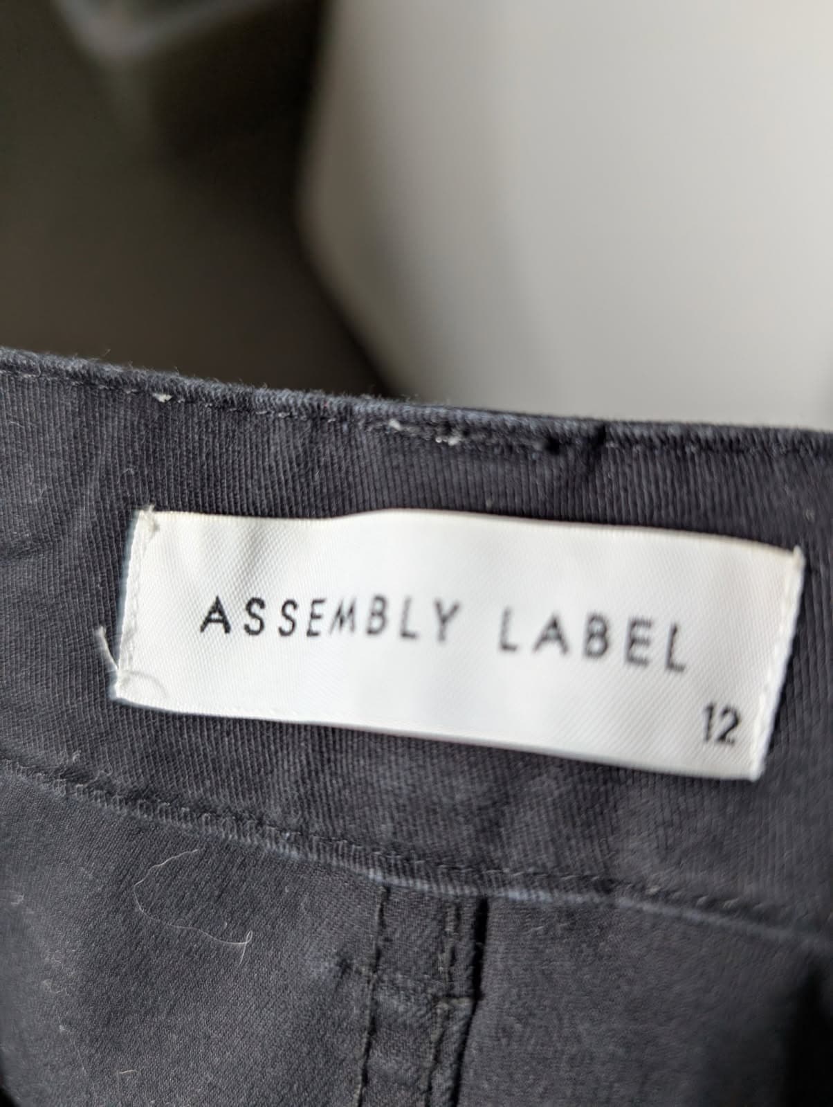 Assembly Label Wide-Leg Cropped Trousers Black Women's Size 12 — photo 3 of 6