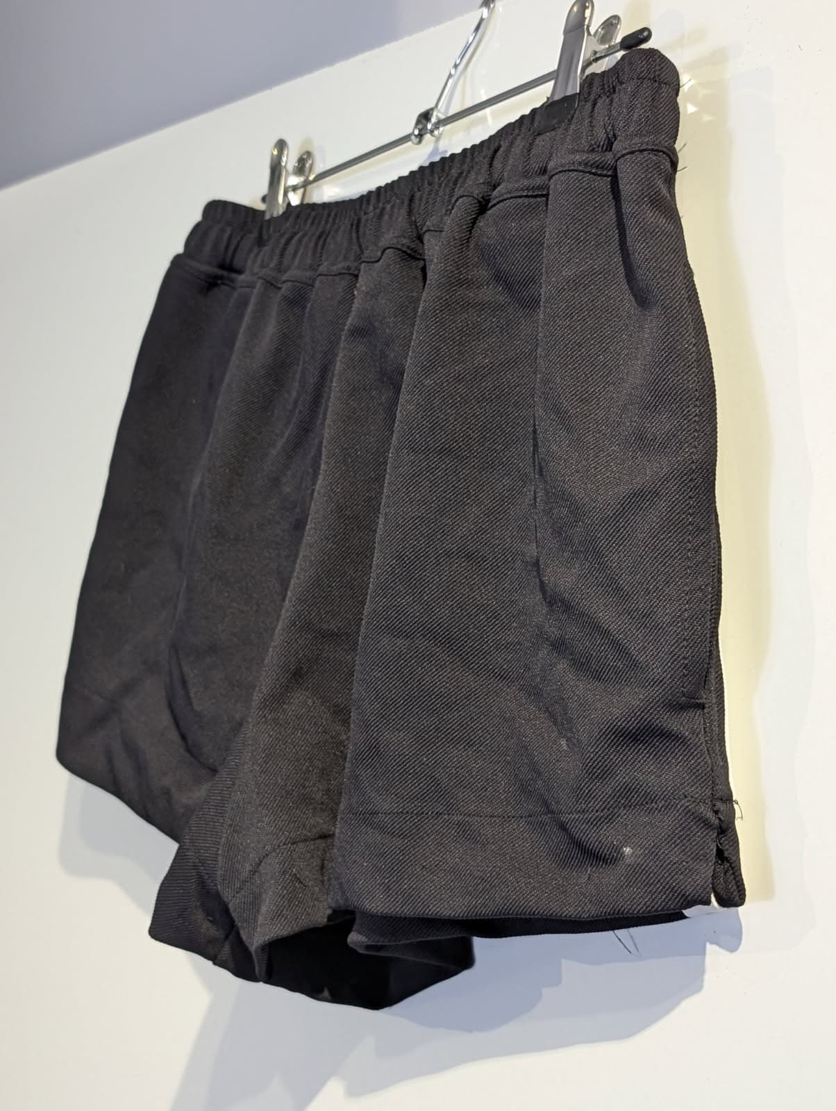 Assike Athletic Sweat Shorts - Black with White Side Stripe — photo 2 of 7