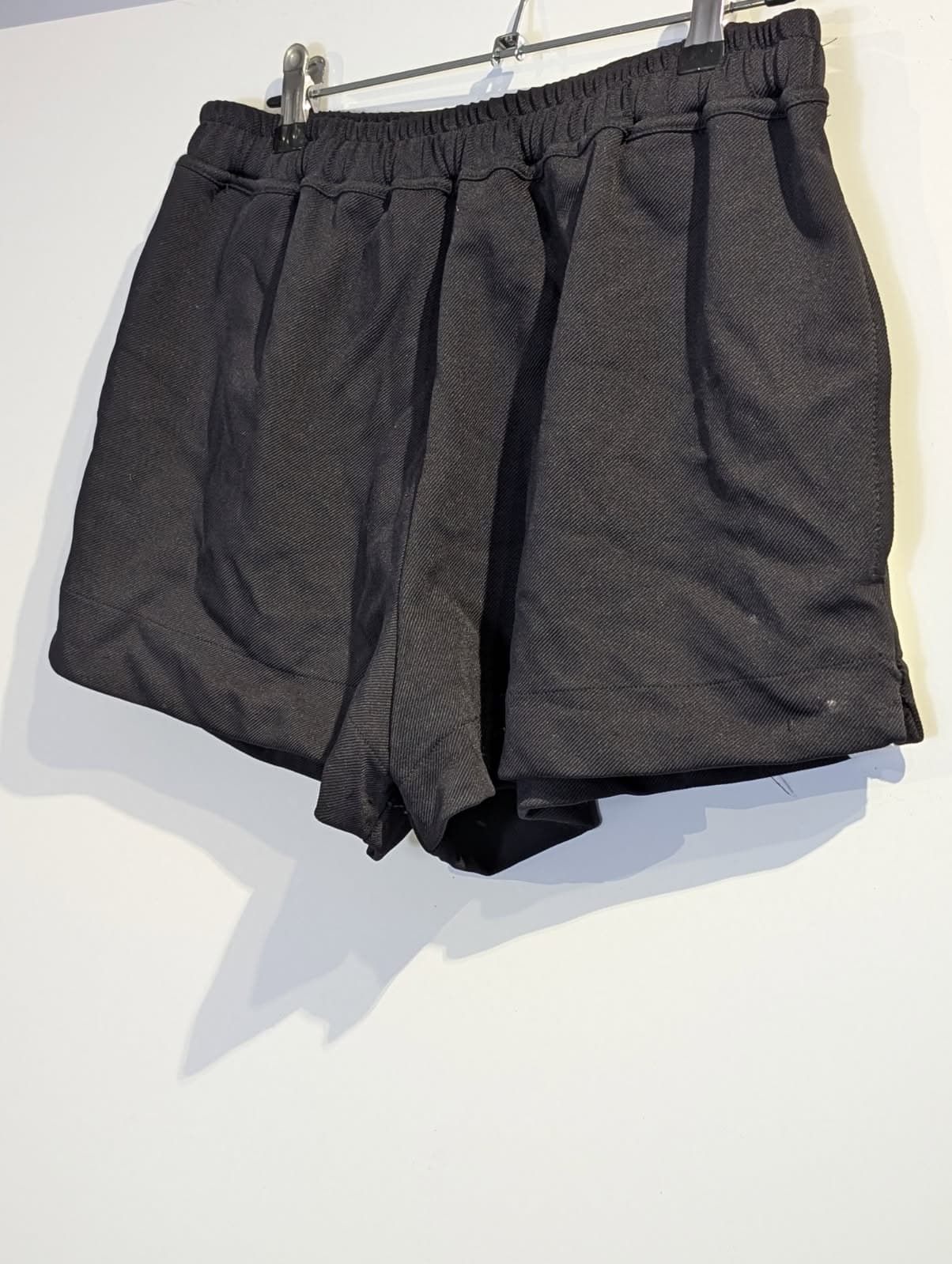 Assike Athletic Sweat Shorts - Black with White Side Stripe — photo 5 of 7