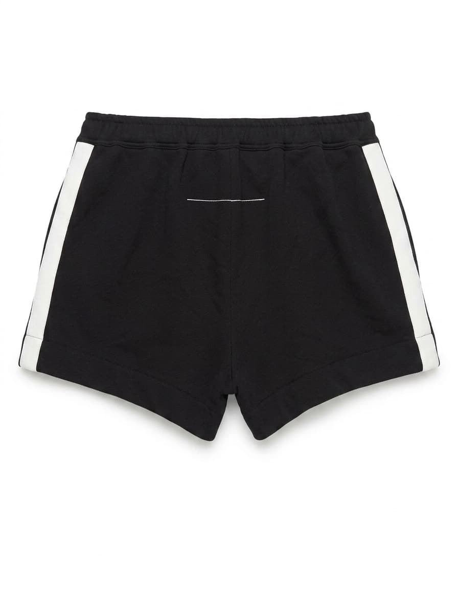 Assike Athletic Sweat Shorts - Black with White Side Stripe — photo 1 of 7