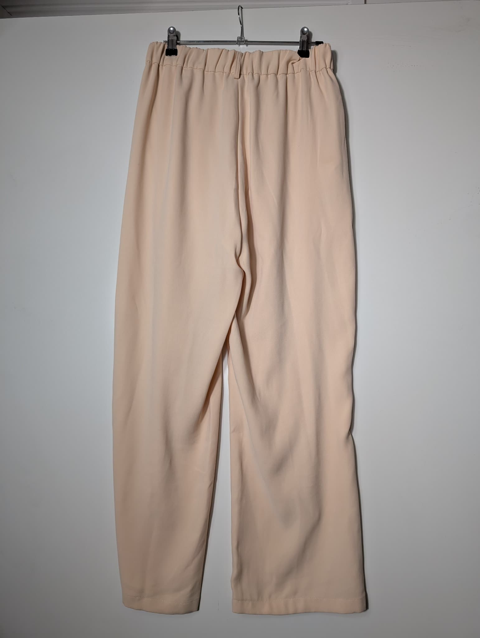 ATMOS&HERE High-Waisted Pleated Wide-Leg Trousers Beige Size 12 — photo 5 of 9