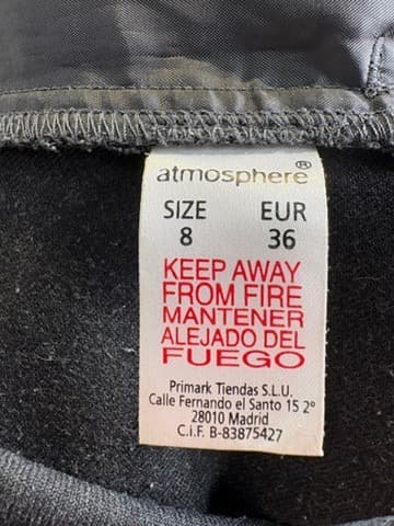 Atmosphere Low-Rise Flare Trousers Grey UK 8 — photo 2 of 6