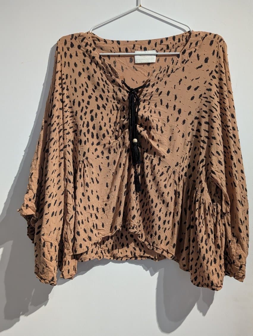 Auguste Animal Print Oversized Kimono-Style Blouse - Women's AU 14 — photo 9 of 9
