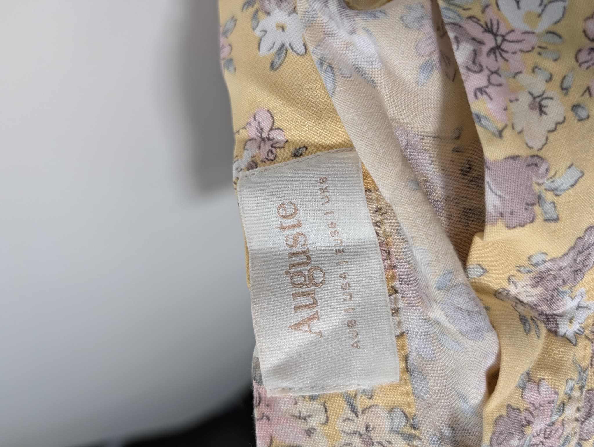 Auguste Floral Tiered Maxi Skirt Yellow AU 4 — photo 5 of 7