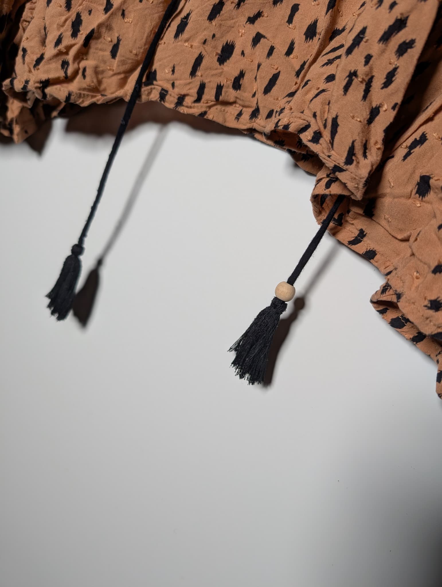 Auguste The Label Animal Print Lace-Up Blouse Size 14 — photo 3 of 8