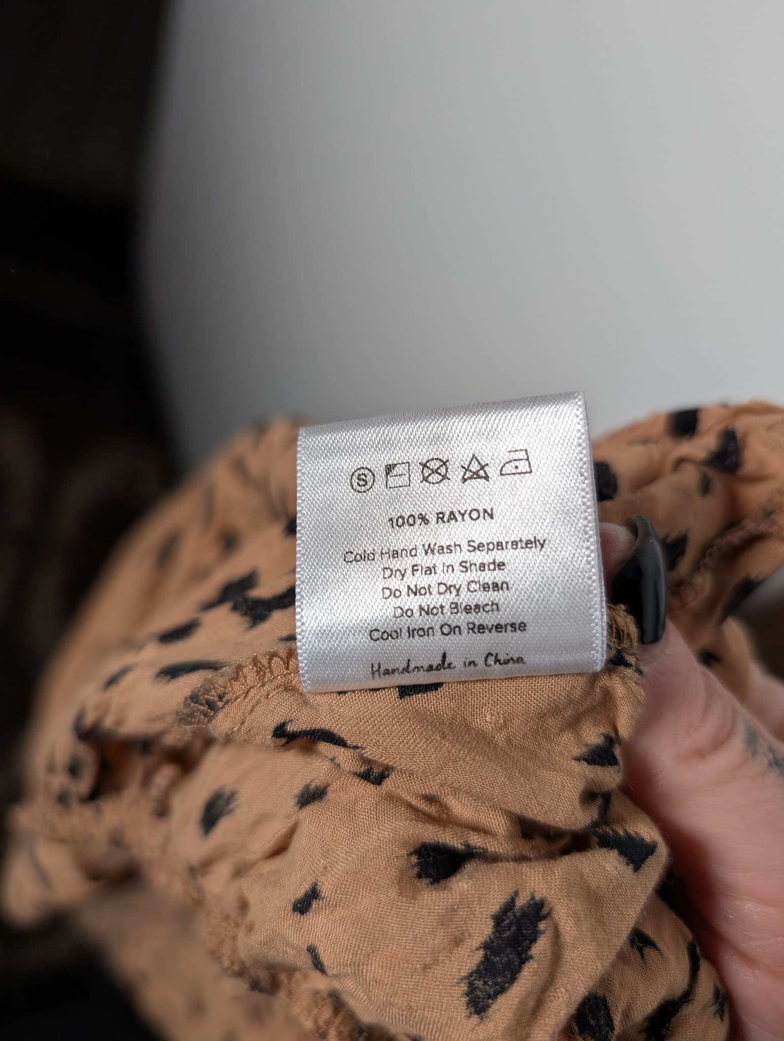 Auguste The Label Animal Print Lace-Up Blouse Size 14 — photo 8 of 8