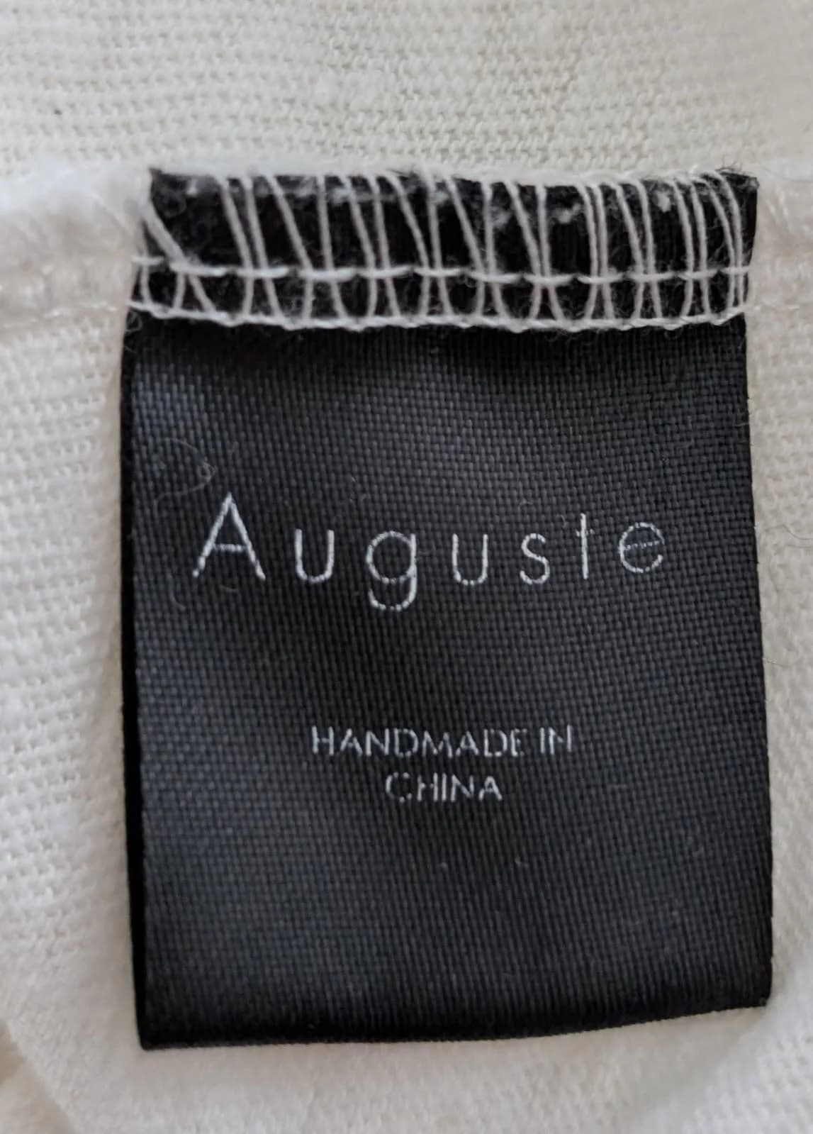 Auguste White Ringer T-Shirt with Mustard Yellow Trim — photo 3 of 6