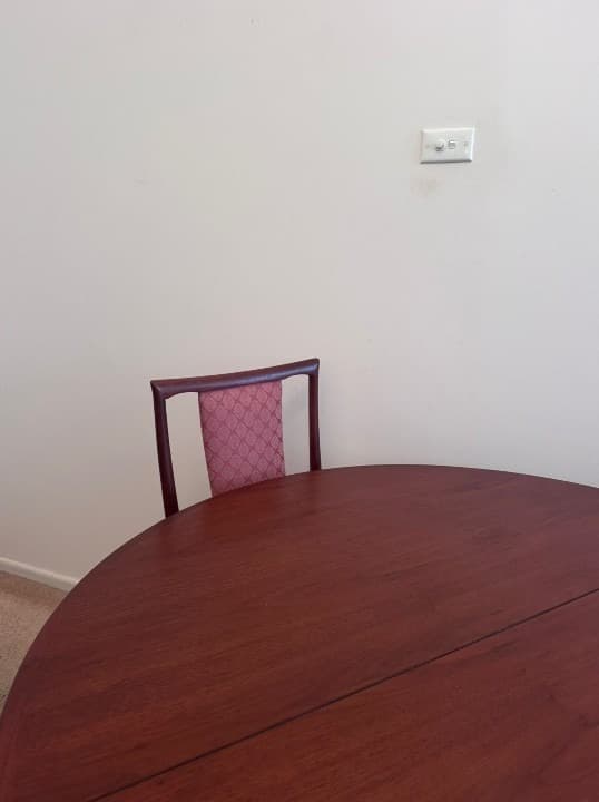 Authentic Parker Mid-Century Modern Dining Table & Chairs Set Walnut Extension — photo 3 of 7