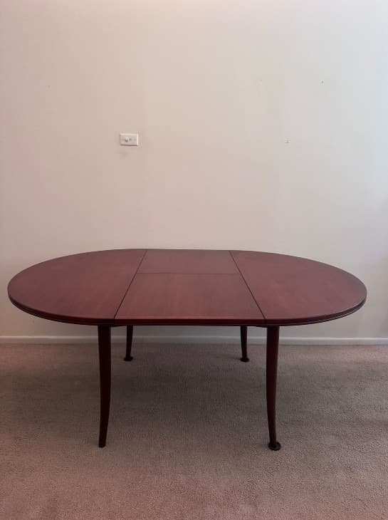 Authentic Parker Mid-Century Modern Dining Table & Chairs Set Walnut Extension — photo 7 of 7
