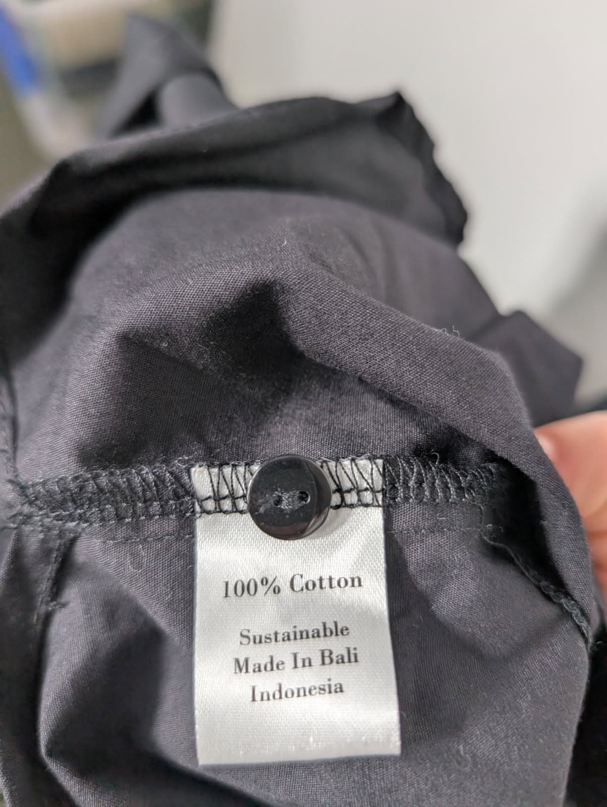 Avaalia The Label Cropped Button-Down Shirt Black Size S — photo 6 of 7