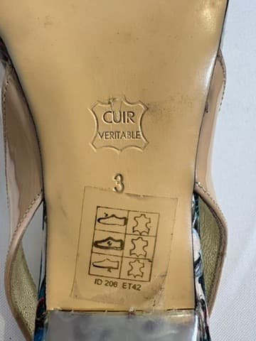 Azurée Cannes Floral Vinyl Slingback Heels EU 36 — photo 4 of 4