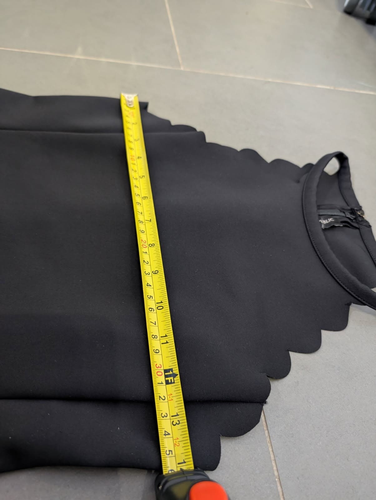 Banana Republic Black Scalloped Mini Dress - Sleeveless — photo 2 of 6