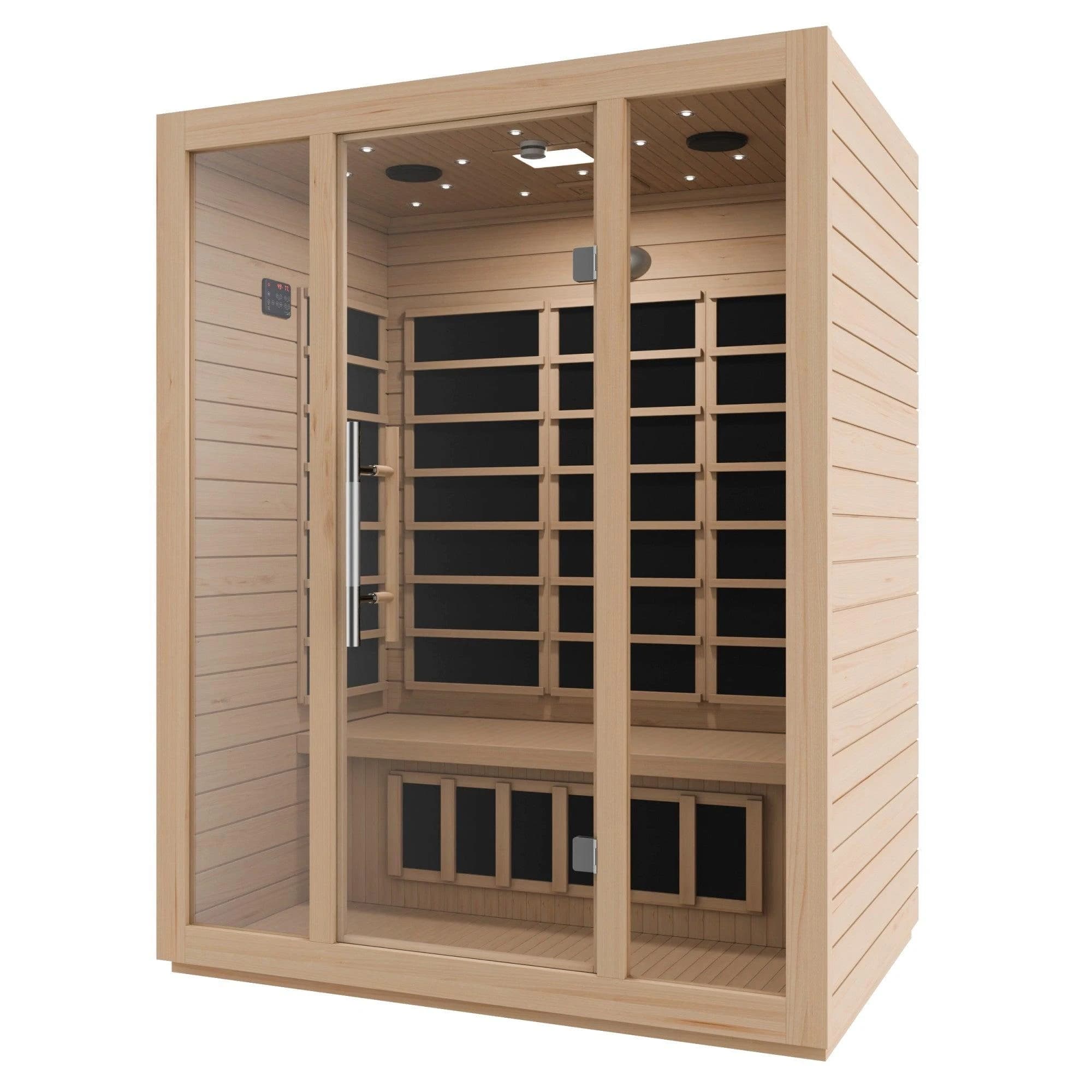 Barcelona 3-Person Far Infrared Sauna Natural Wood — photo 3 of 4
