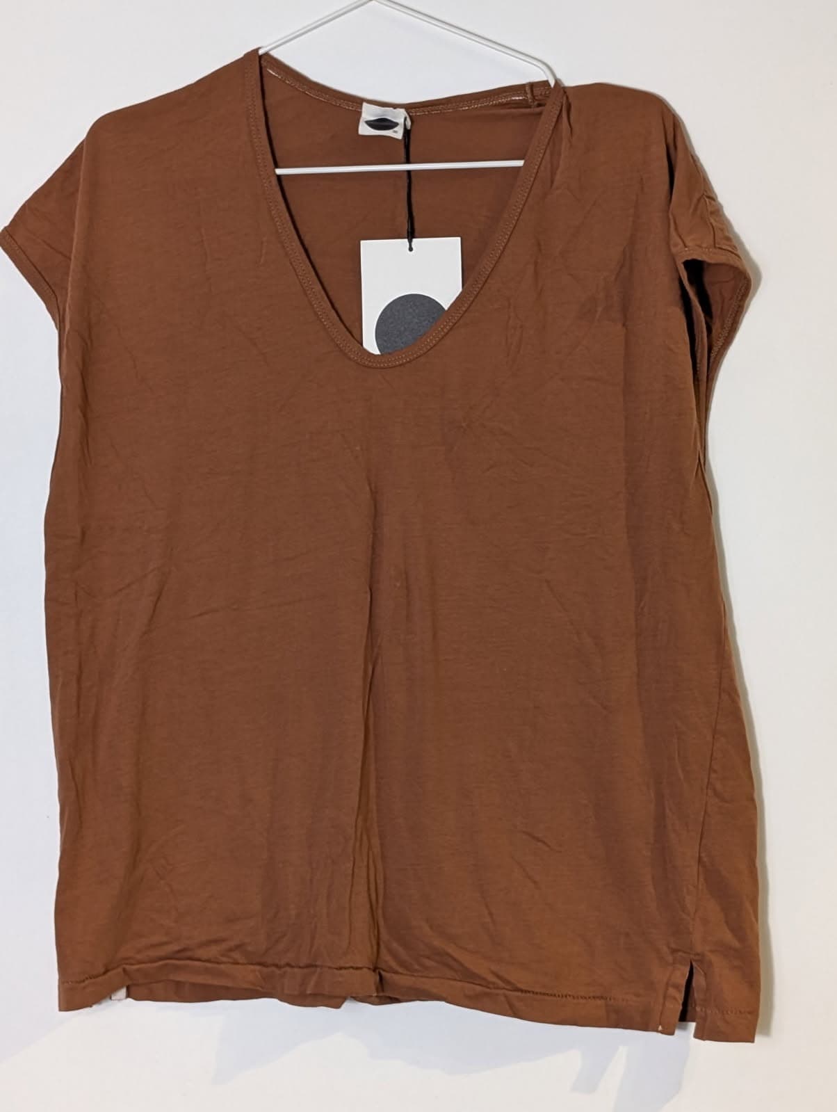 Baserange Omo Long Sleeve Tee - Organic Cotton Brown Size XS — photo 1 of 8