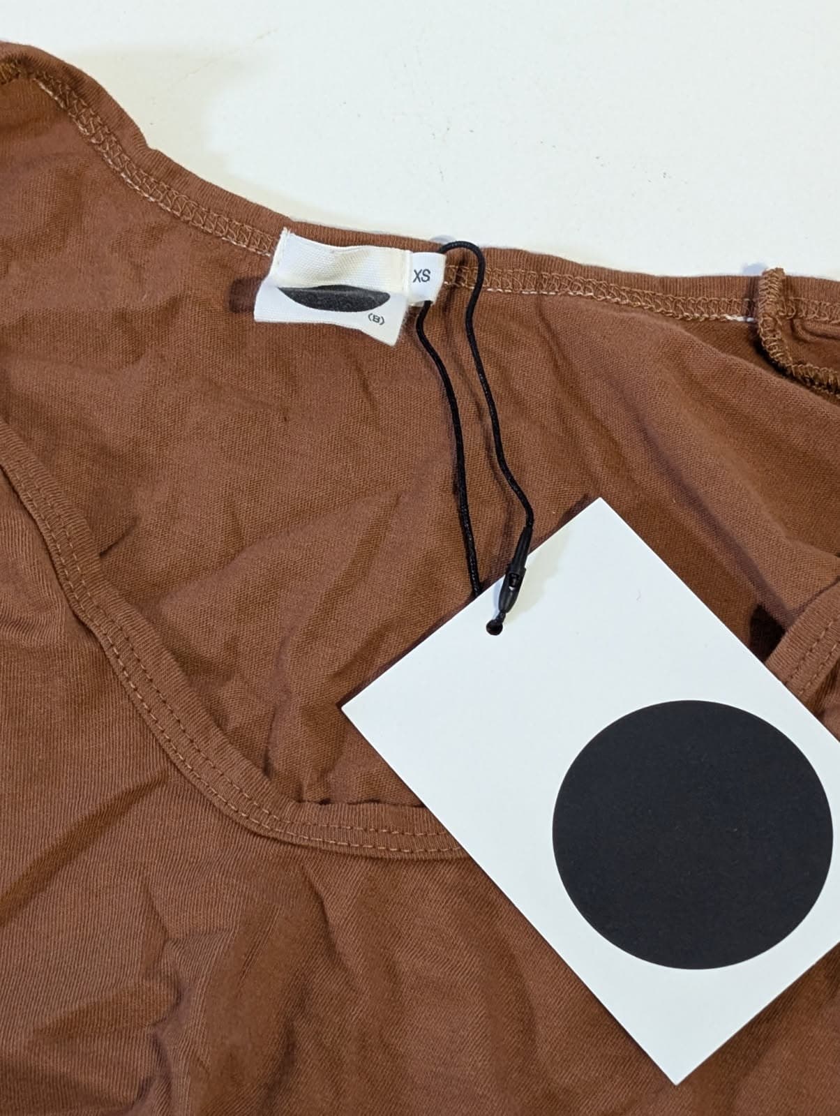 Baserange Omo Long Sleeve Tee - Organic Cotton Brown Size XS — photo 7 of 8