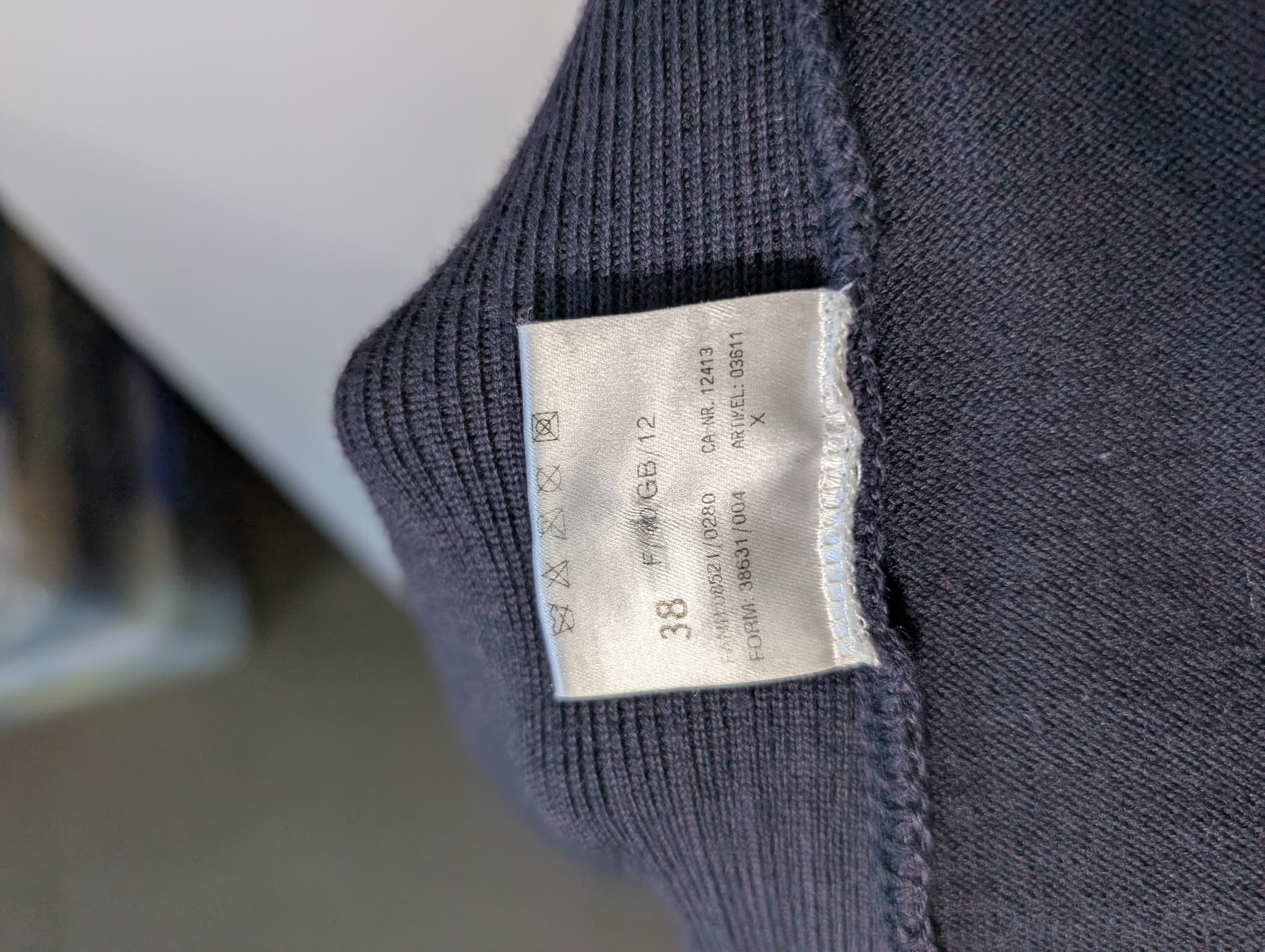 Basler Weekend Wool and Suede Zip-Up Jacket Navy EU 38 UK 12 — photo 8 of 9