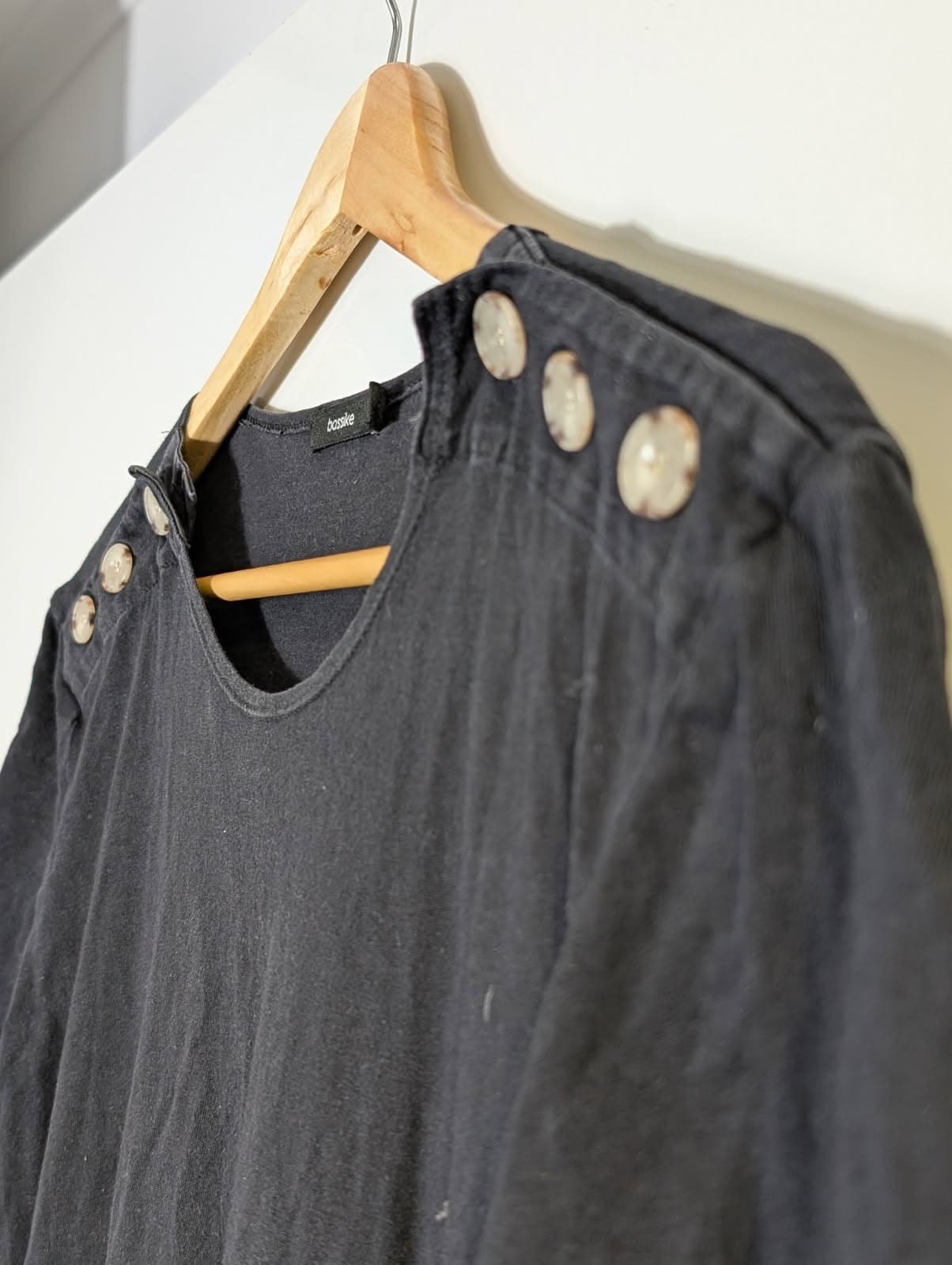 Bassike Black Organic Cotton T-Shirt Dress - Size XS — photo 5 of 8