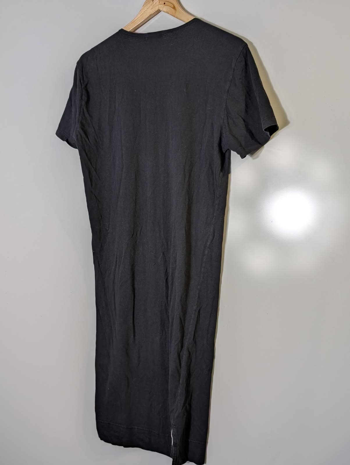Bassike Black Organic Cotton T-Shirt Dress - Size XS — photo 7 of 8