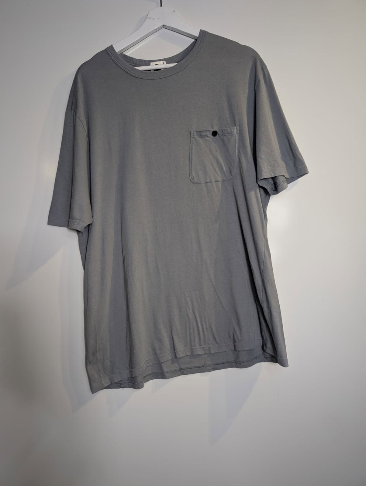 Bassike Men's Grey Cotton Pocket T-Shirt Size XL — photo 4 of 4
