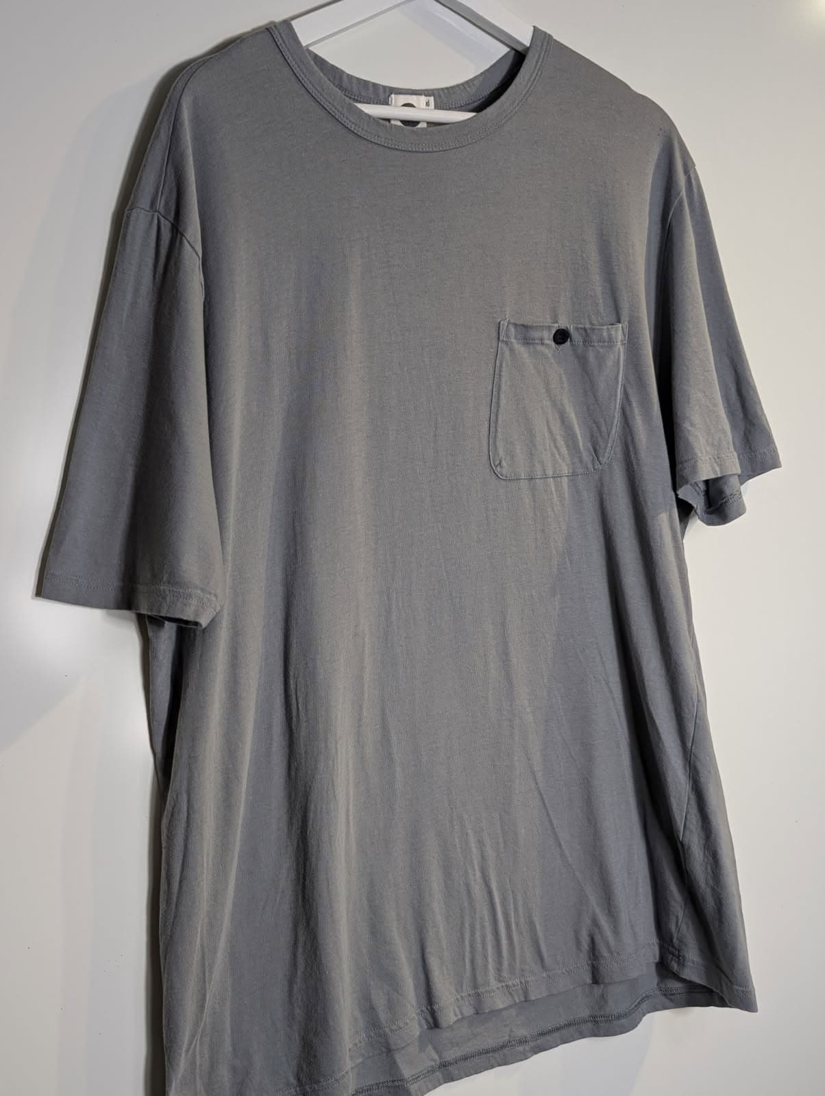 Bassike Men's Grey Cotton Pocket T-Shirt Size XL — photo 3 of 4
