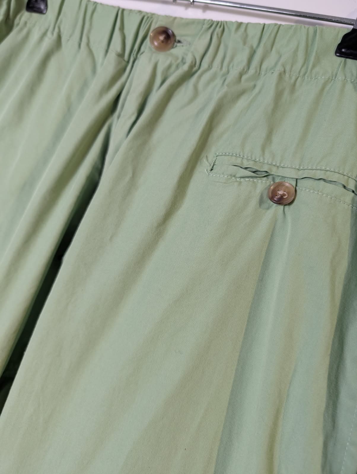 Bassike Sage Green Lightweight Casual Pants - Size 1 — photo 2 of 7