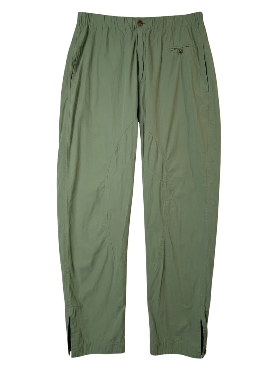 Bassike Sage Green Lightweight Casual Pants - Size 1 — photo 1 of 7