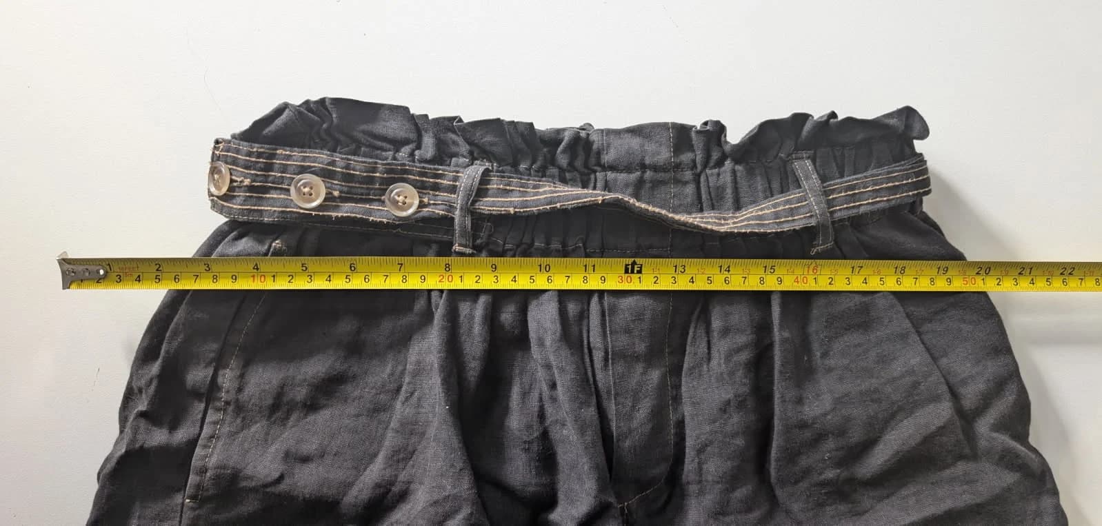 Bassike Women's Linen Shorts Dark Grey Size 2 — photo 2 of 9