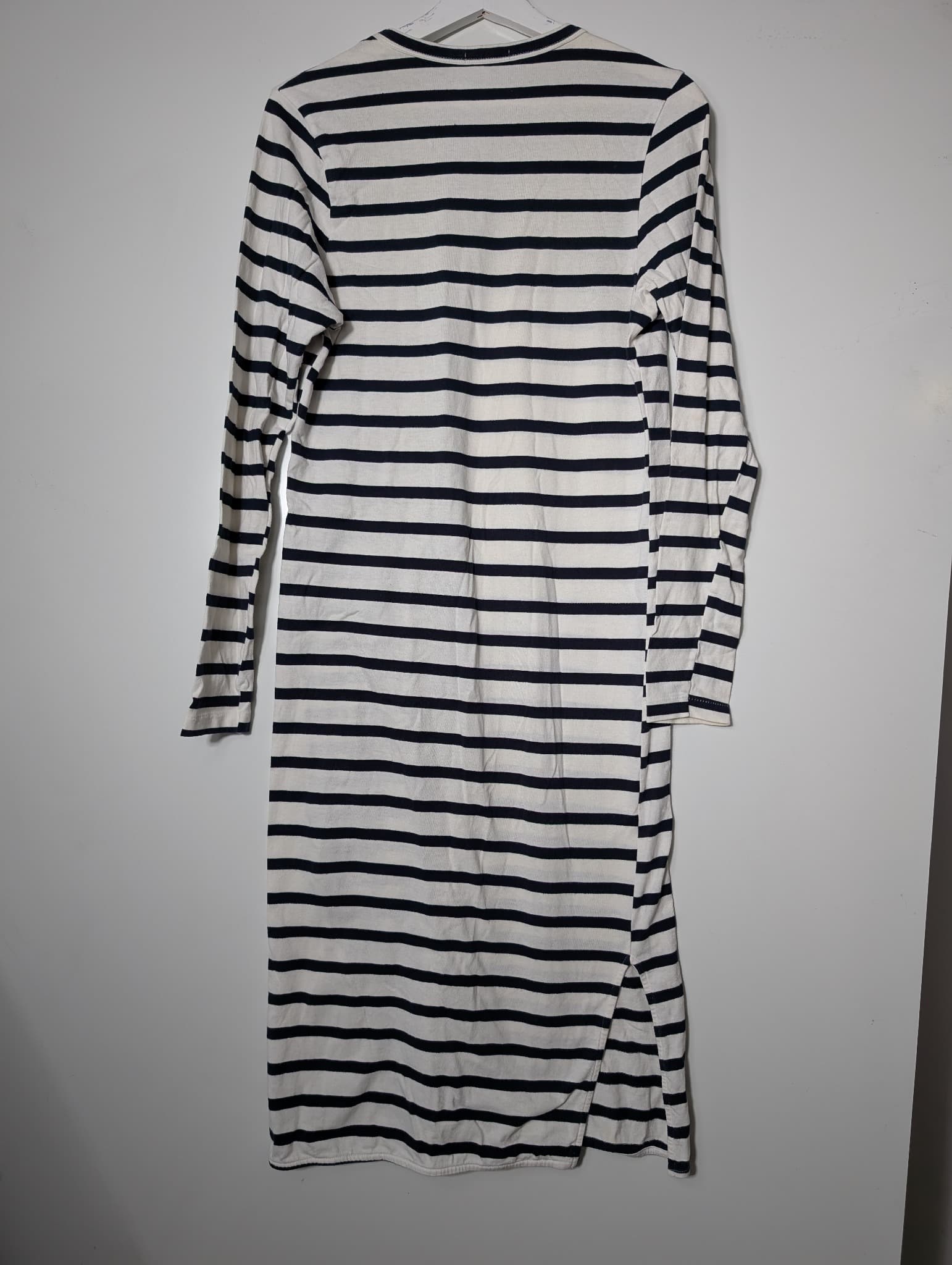 Bassike Women's Long Sleeve Striped Midi Dress Size XS — photo 5 of 8