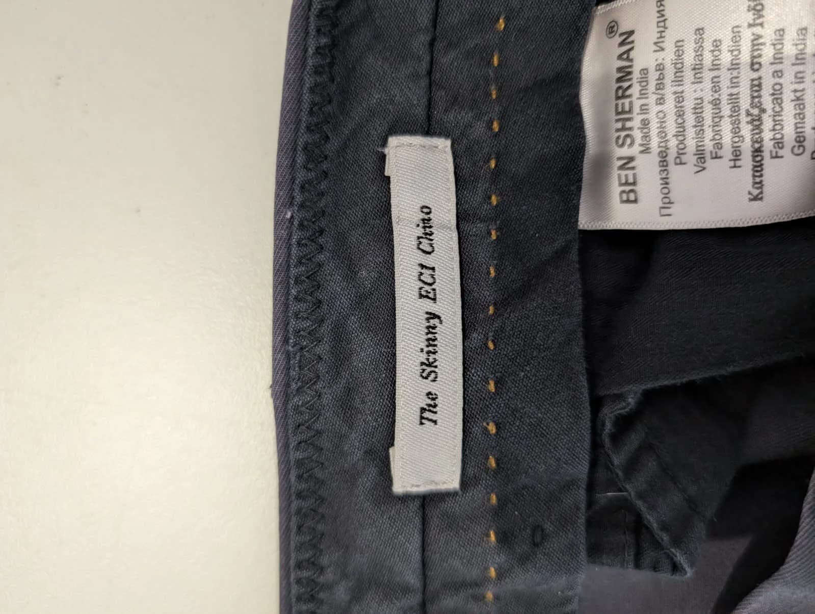 Ben Sherman The Skinny EC1 Chino Pants Navy Size 32 — photo 2 of 11