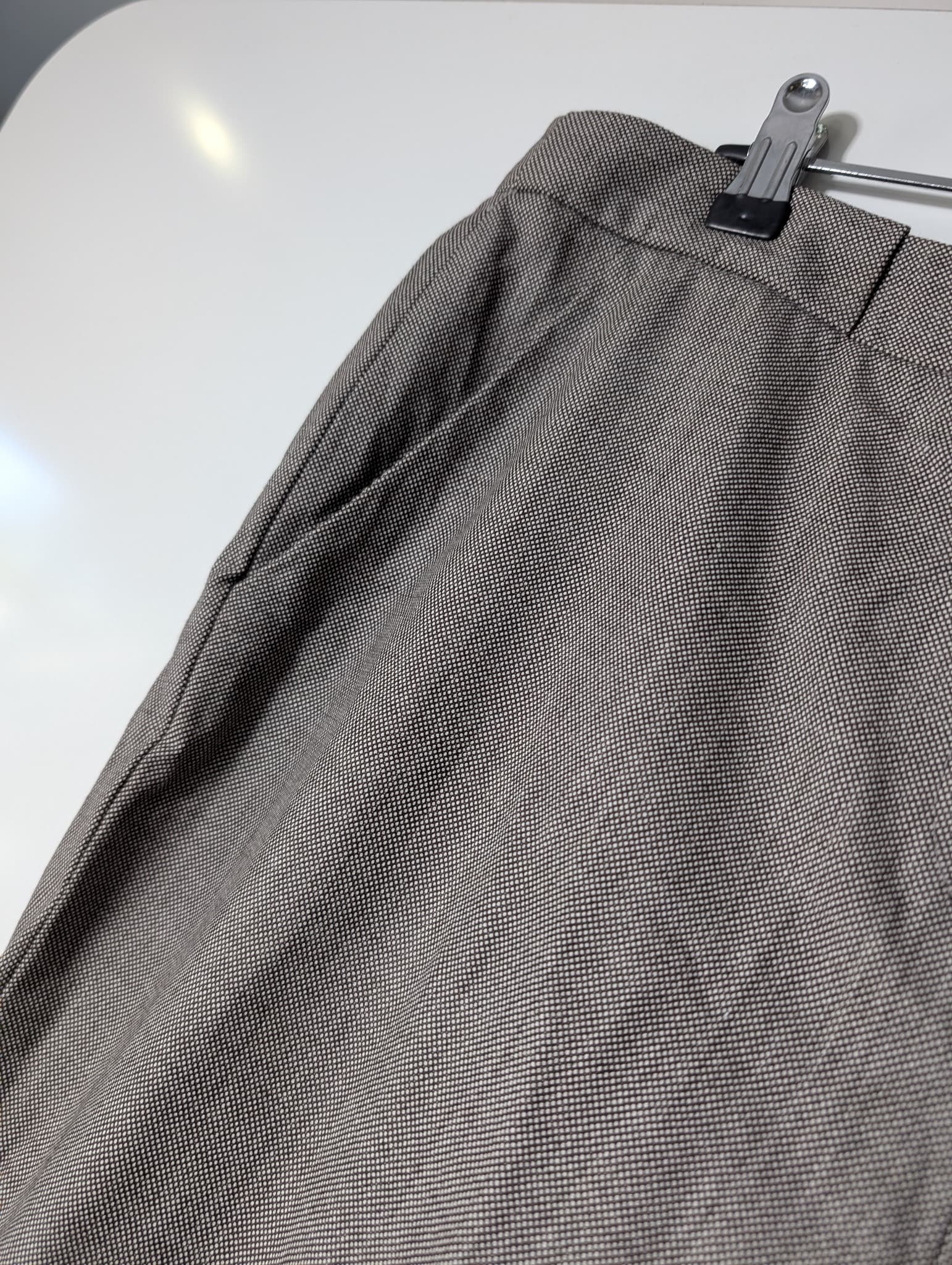 Bianca Spender Micro-Houndstooth Cuffed Trousers Brown Size 12 — photo 2 of 7