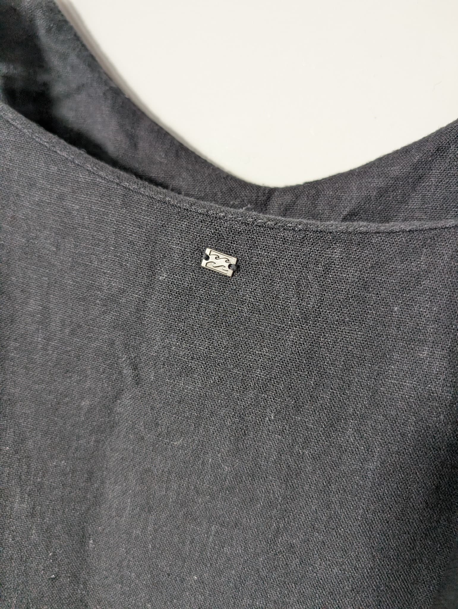 Billabong Linen Blend Cami Tank Top Olive Green Size 10 — photo 4 of 11